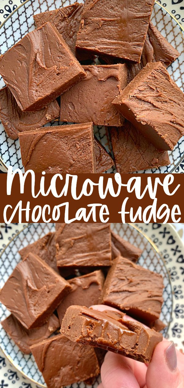 My Mom's recipe for Microwave Fudge is the best, most creamy and dreamy fudge you'll ever make. It's foolproof and customizable for gift giving. via @foodtasticmom