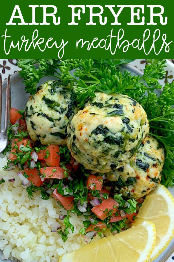 Air Fryer Turkey Meatballs | Foodtastic Mom #airfryerrecipes #healthyrecipes #meatballs #airfryerturkeymeatballs #mealprep