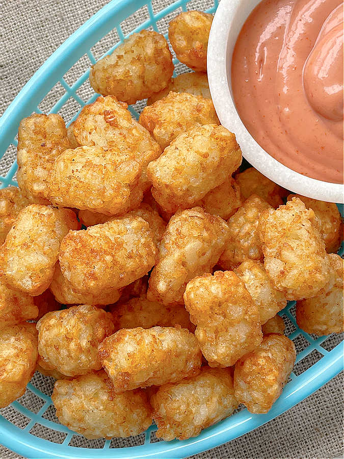 The Easiest Air Fryer Tater Tots {Super Crispy} - The Girl on Bloor
