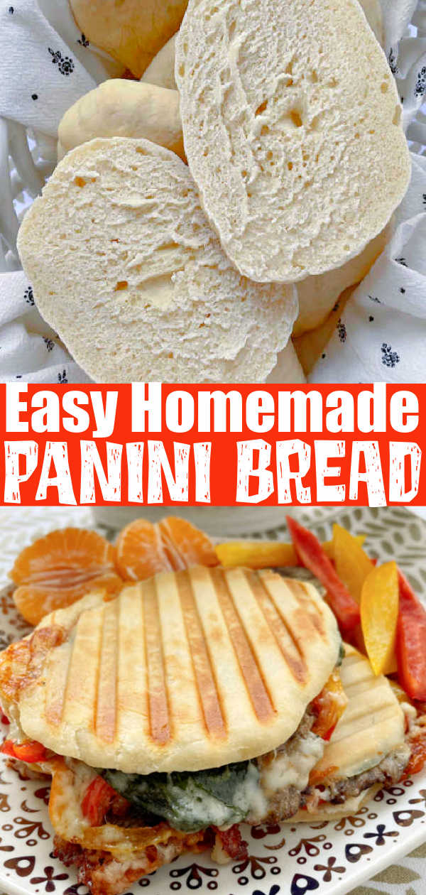 Easy Homemade Panini Bread | Foodtastic Mom #paninirecipes #paninibread #breadrecipes #paninisandwiches #bread via @foodtasticmom