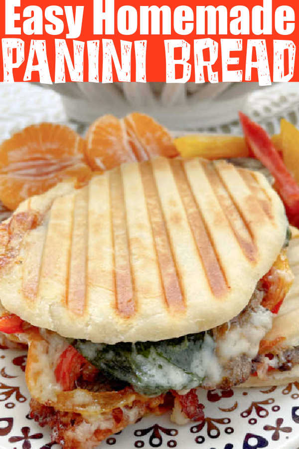 Easy Homemade Panini Bread | Foodtastic Mom #paninirecipes #paninibread #breadrecipes #paninisandwiches #bread via @foodtasticmom