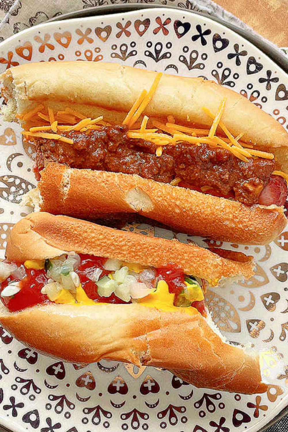 The air fryer works its magic again. These air fryer hot dogs are perfection - sizzling and juicy, ready for your favorite toppings. via @foodtasticmom