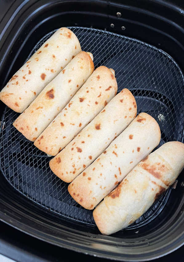 chicken taquitos in air fryer basket