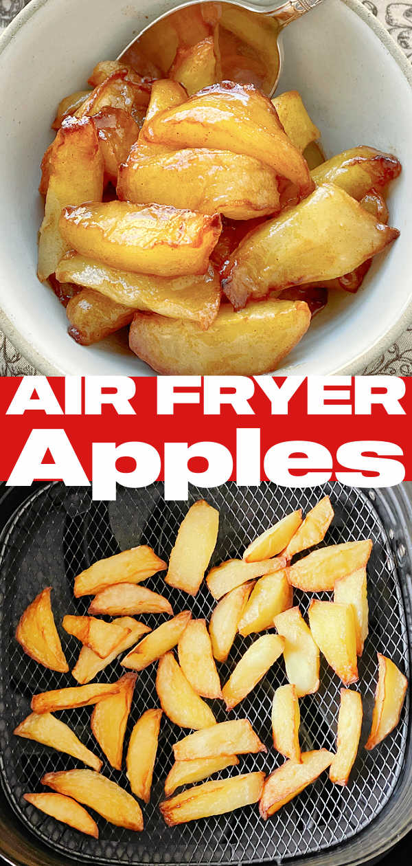 Air Fryer Apples | Foodtastic Mom #airfryerrecipes #airfryerapples #applerecipes via @foodtasticmom