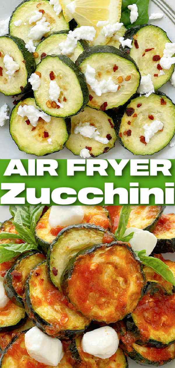 Air Fryer Zucchini | Foodtastic Mom #airfryerrecipes #airfryerzucchini #zucchinirecipes #lowcarbrecipes via @foodtasticmom