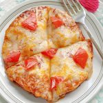 Air Fryer Mexican Pizza | Foodtastic Mom #airfryerrecipes #mexicanpizza #copycatrecipes #tacobellmexicanpizza #airfryermexicanpizza