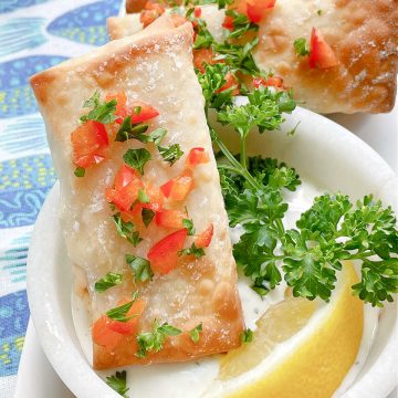 Air Fryer Feta Cheese Rolls | Foodtastic Mom #airfryerrecipes #eggrolls #fetarolls #airfryerfetacheeserolls