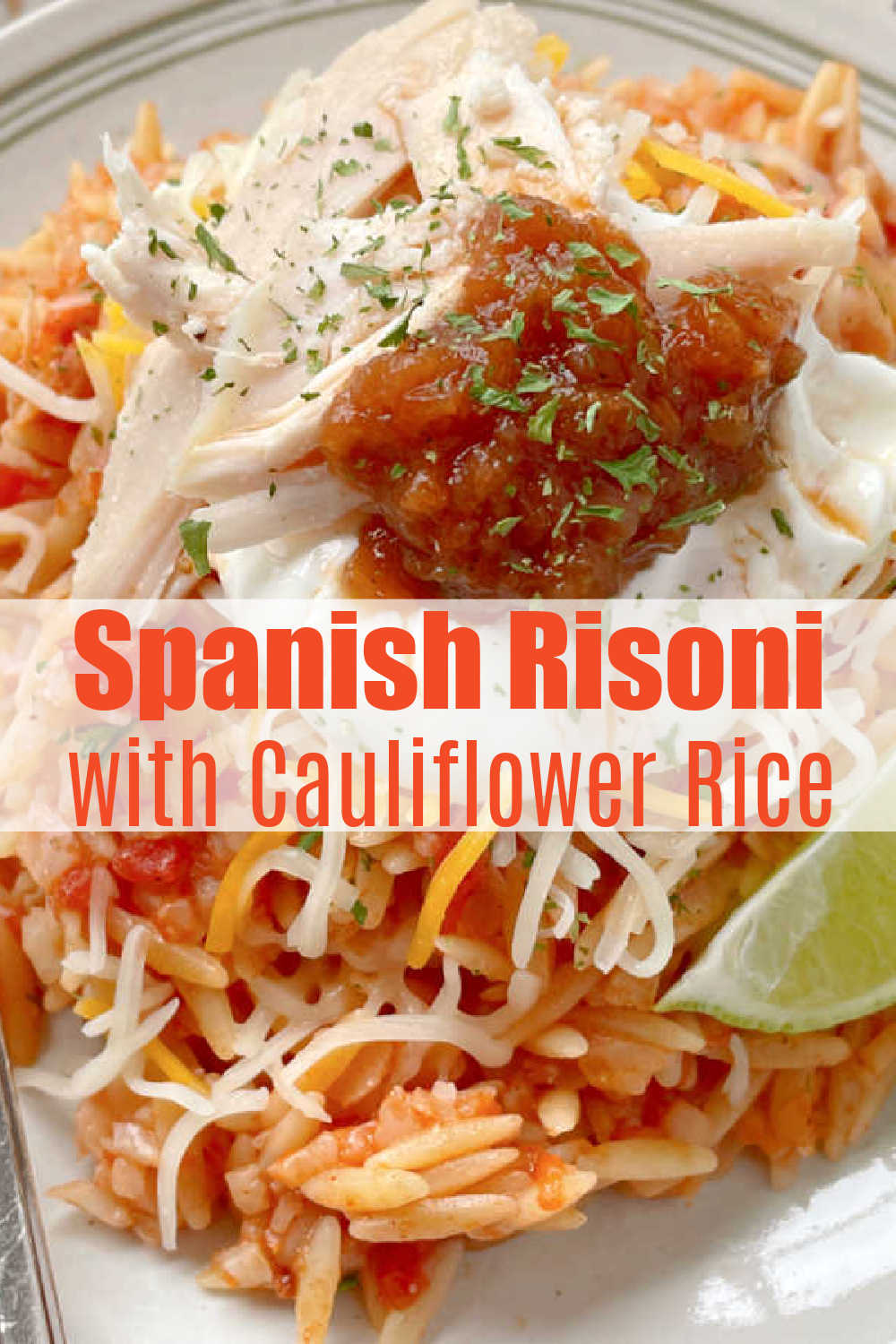 Spanish Risoni | Foodtastic Mom #risonirecipes #cauliflowerrice #spanishrice #spanishrisoni via @foodtasticmom