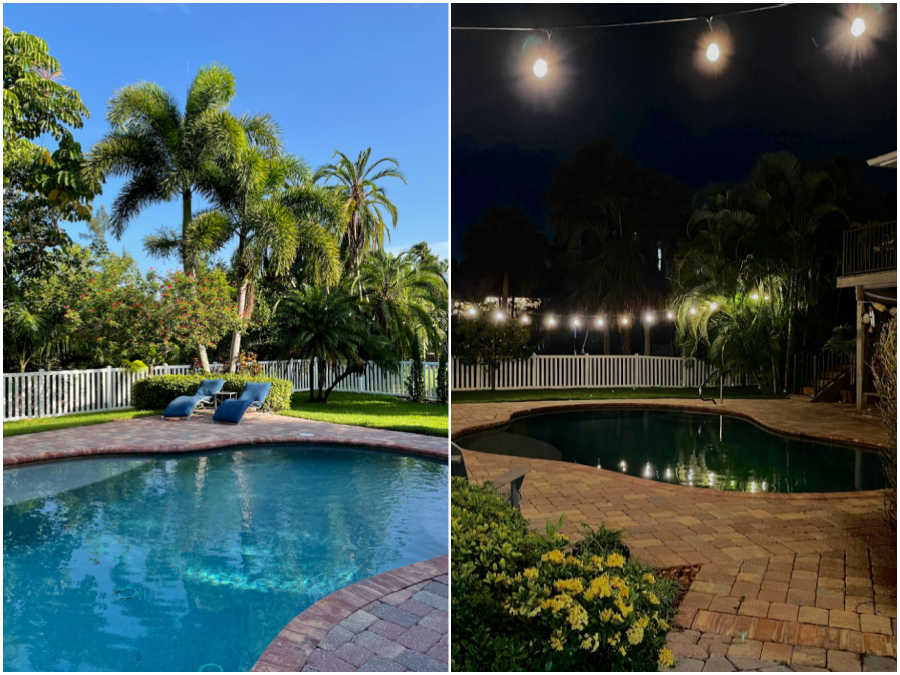 fort myers air bnb photo collage of pool area