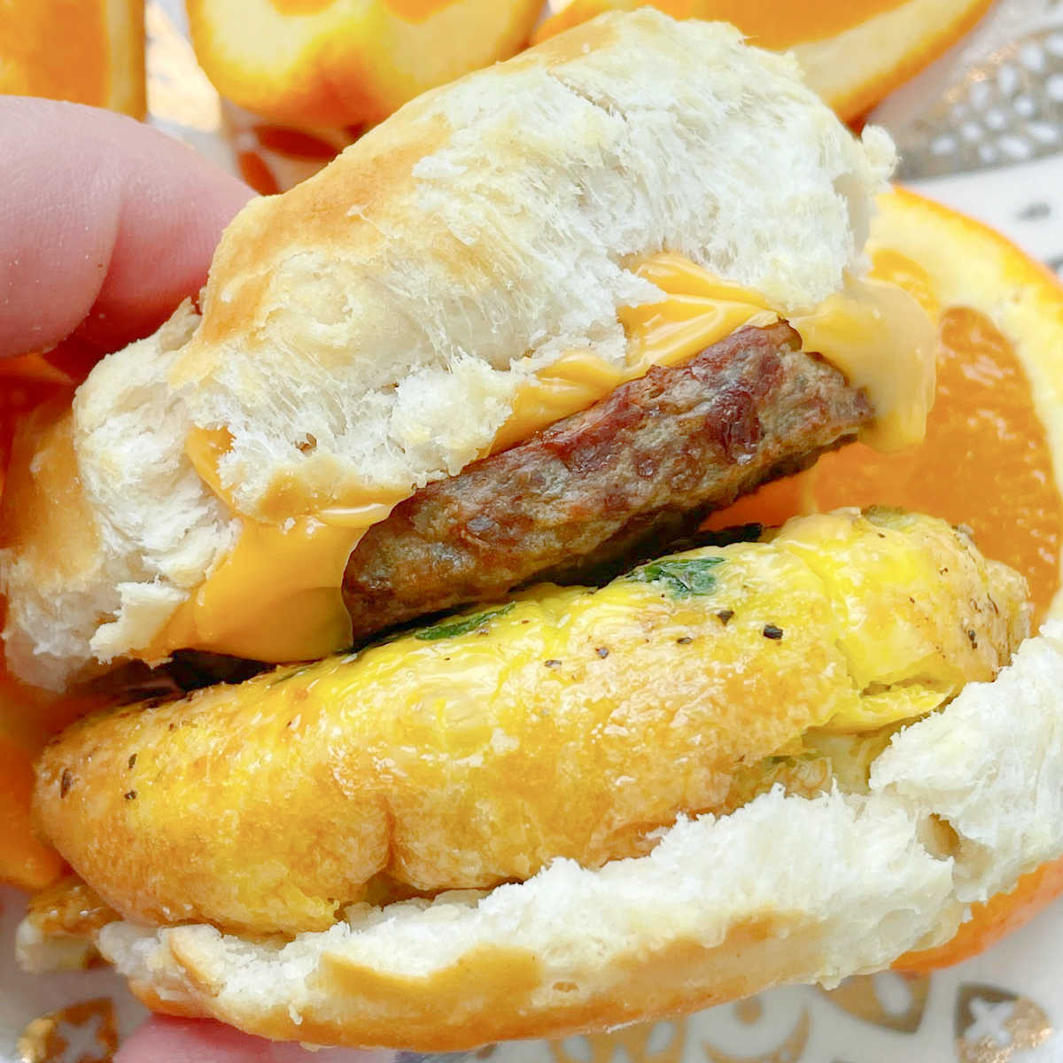 Air Fryer Breakfast Sandwich