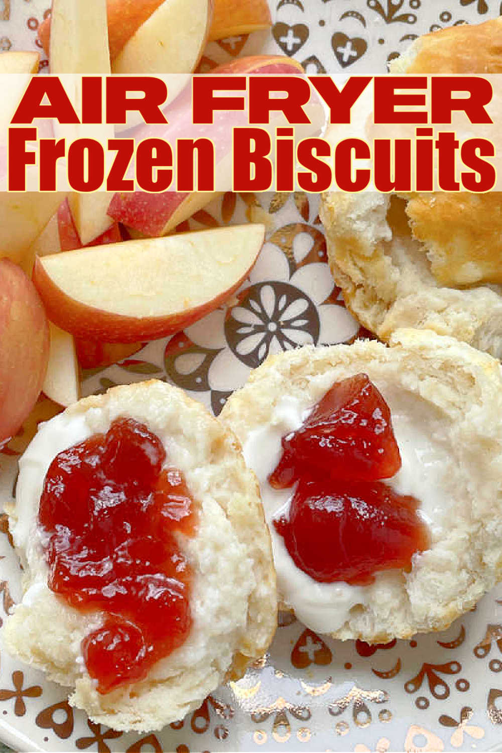 Frozen Biscuits in Air Fryer | Foodtastic Mom #airfryerrecipes #airfryerfrozenbiscuits #howtoairfryfrozenbiscuits #biscuitrecipes via @foodtasticmom