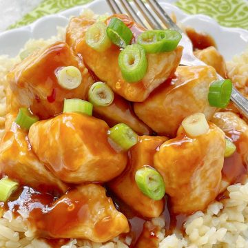Air Fryer Orange Chicken | Foodtastic Mom #airfryerrecipes #airfryerorangechicken #orangechicken #asianrecipes #fakeouttakeout