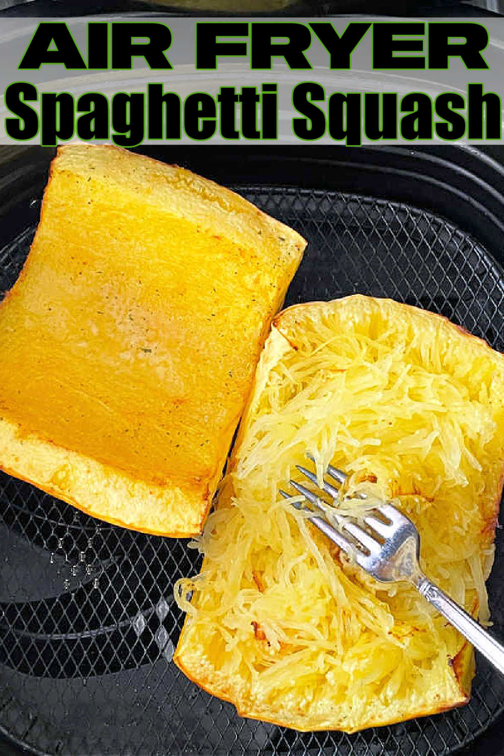 Air Fryer Spaghetti Squash | Foodtastic Mom #airfryerrecipes #spaghettisquash #airfryerspaghettisquash via @foodtasticmom