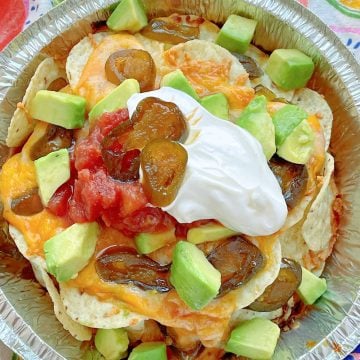 Air Fryer Nachos | Foodtastic Mom #airfryerrecipes #nachos #airfryernachos