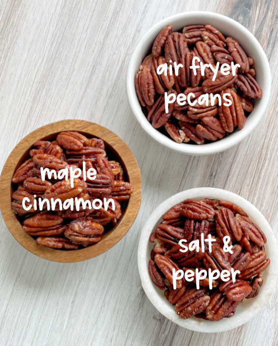 Air Fryer Pecans | Foodtastic Mom #airfryerrecipes #airfryerpecans #toastedpecans via @foodtasticmom