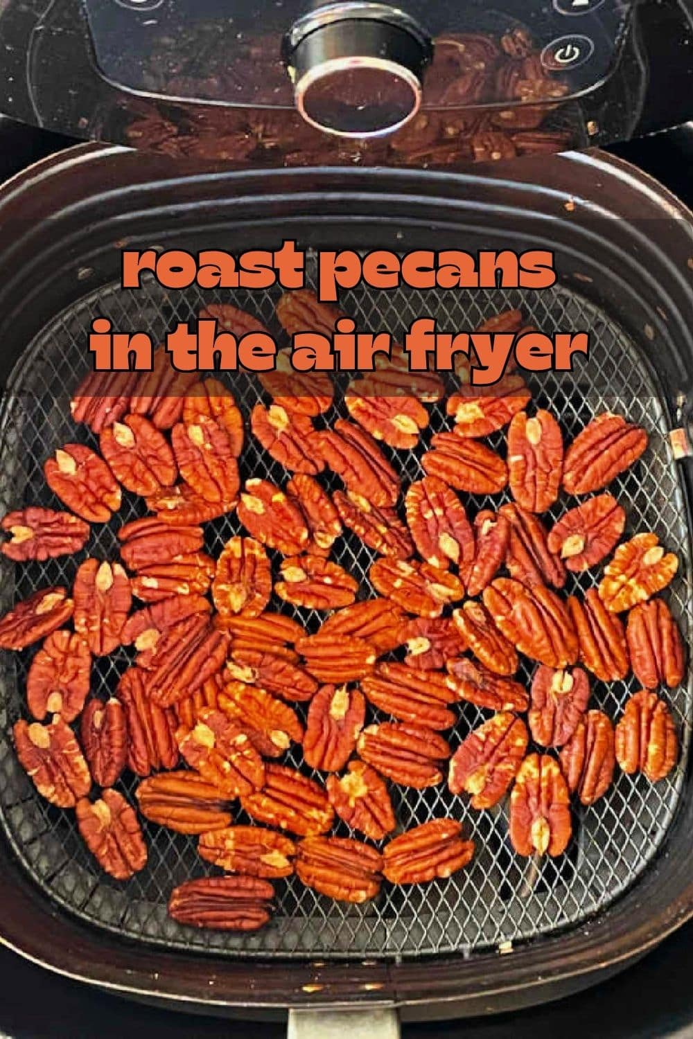 This is a small batch recipe for easily roasting raw pecan halves in the air fryer. Use them in baking or flavor them for a snack. via @foodtasticmom