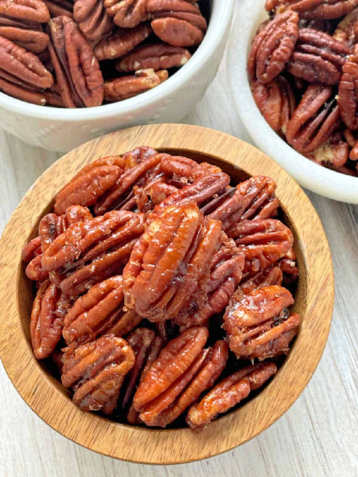 maple cinnamon flavor roast pecans in the air fryer