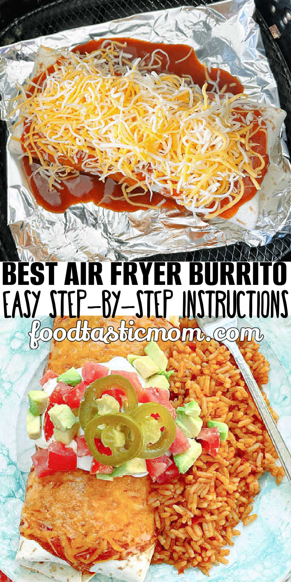 Air Fryer Burritos | Foodtastic Mom #airfryerrecipes #burritorecipes #airfryerburritos via @foodtasticmom