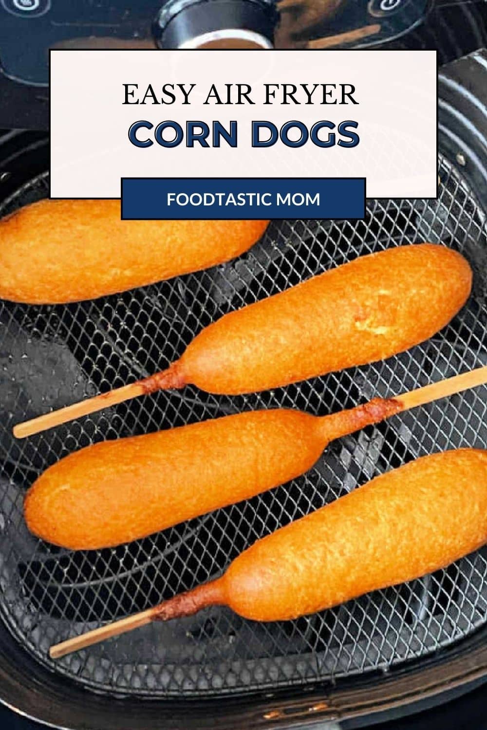 Find out the correct time and temperature for county fair quality corn dogs at home. Plus lots more must-have air fryer recipes! via @foodtasticmom