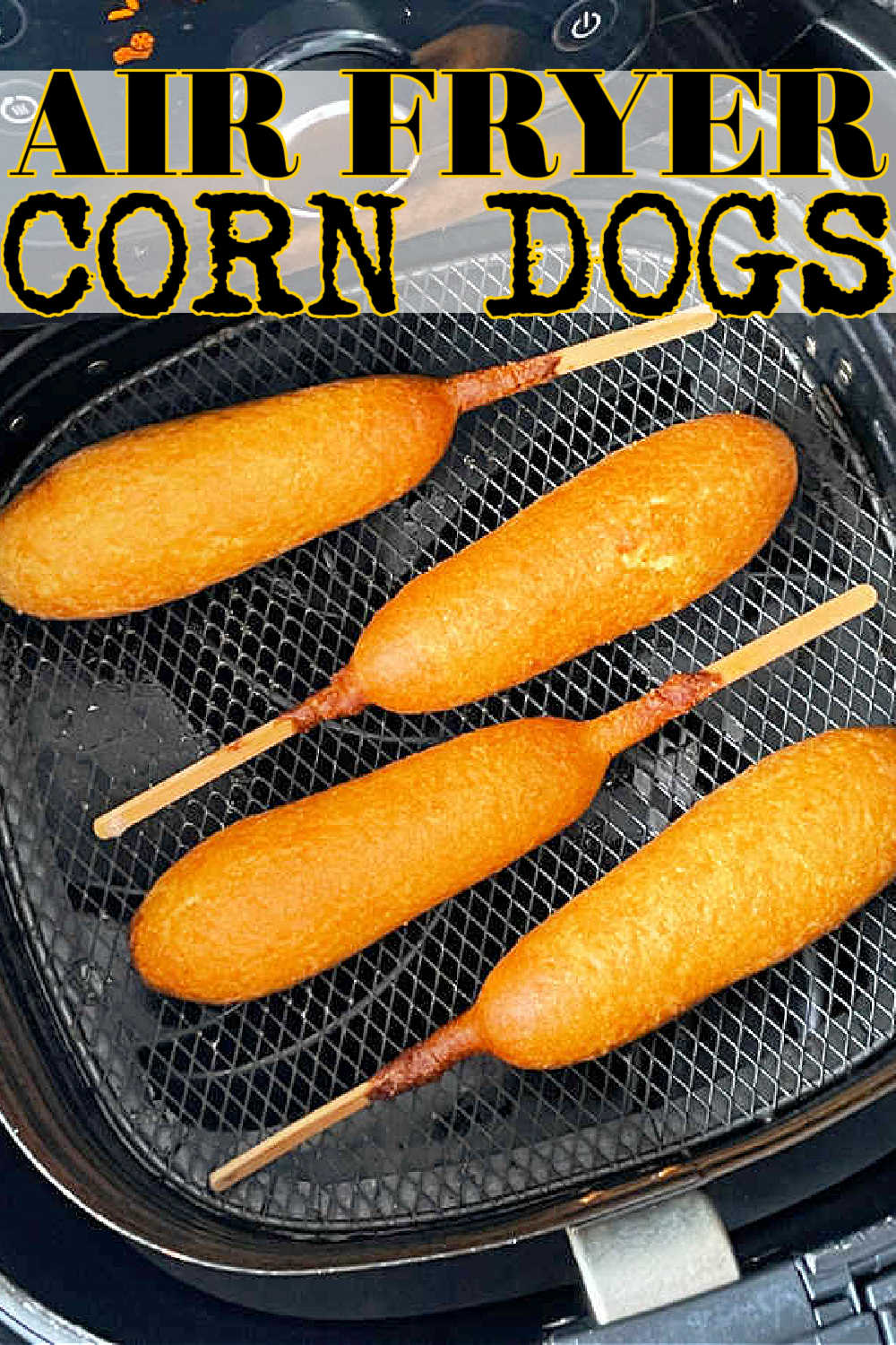 Air Fryer Corn Dogs | Foodtastic Mom #airfryerrecipes #corndogrecipes #airfryercorndogs