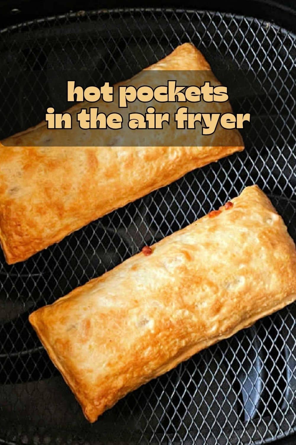Air Fryer Hot Pockets are far superior to those heated up in the microwave, with a very crispy crust, it's the perfect quick lunch. via @foodtasticmom