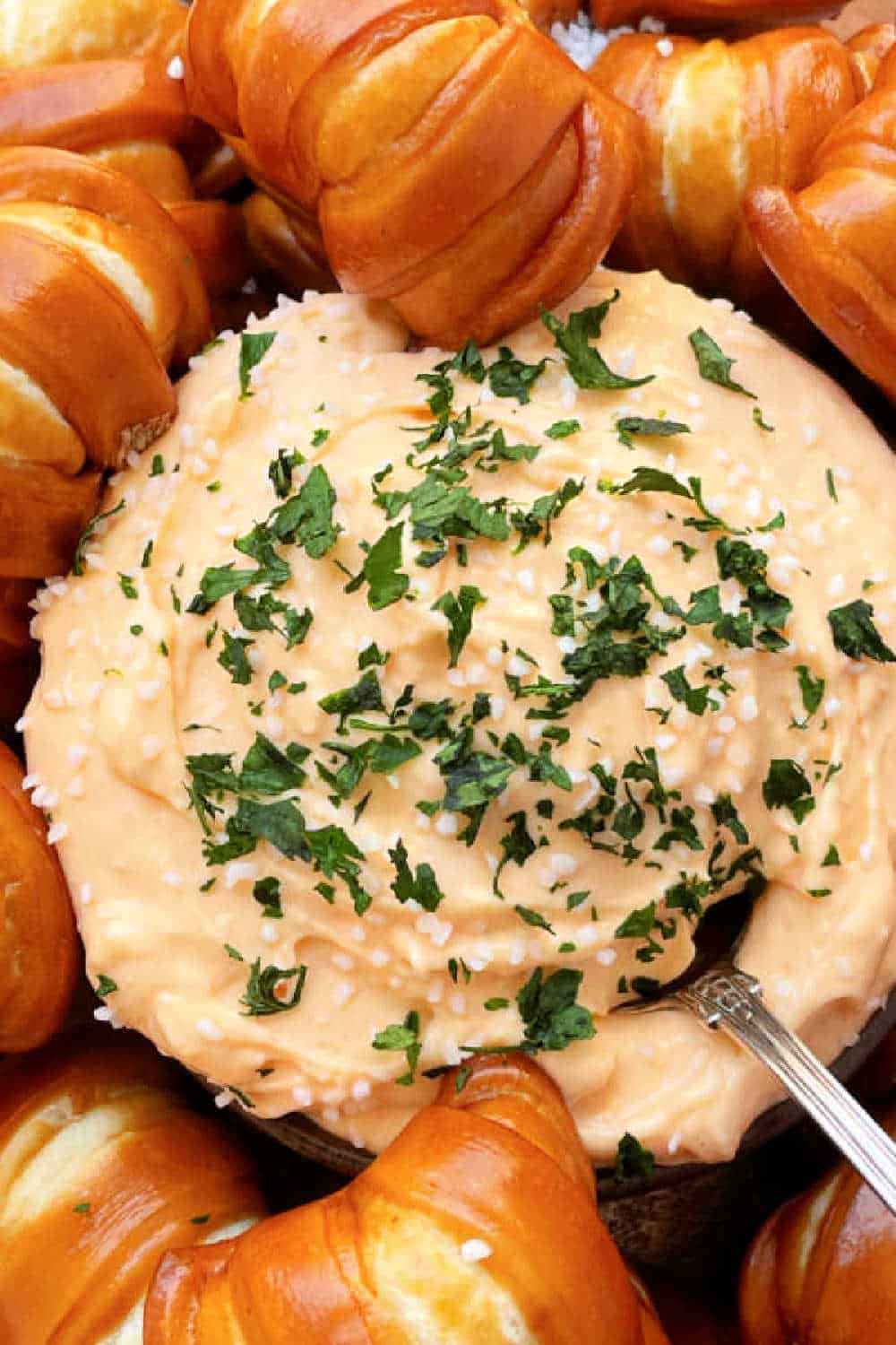 Creamy, spicy, tangy pub cheese is a recipe for addiction. One bite and you'll keep coming back for more of this easy to make dip. via @foodtasticmom