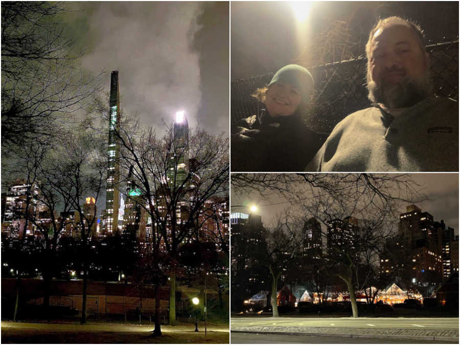 Central Park in NYC at night