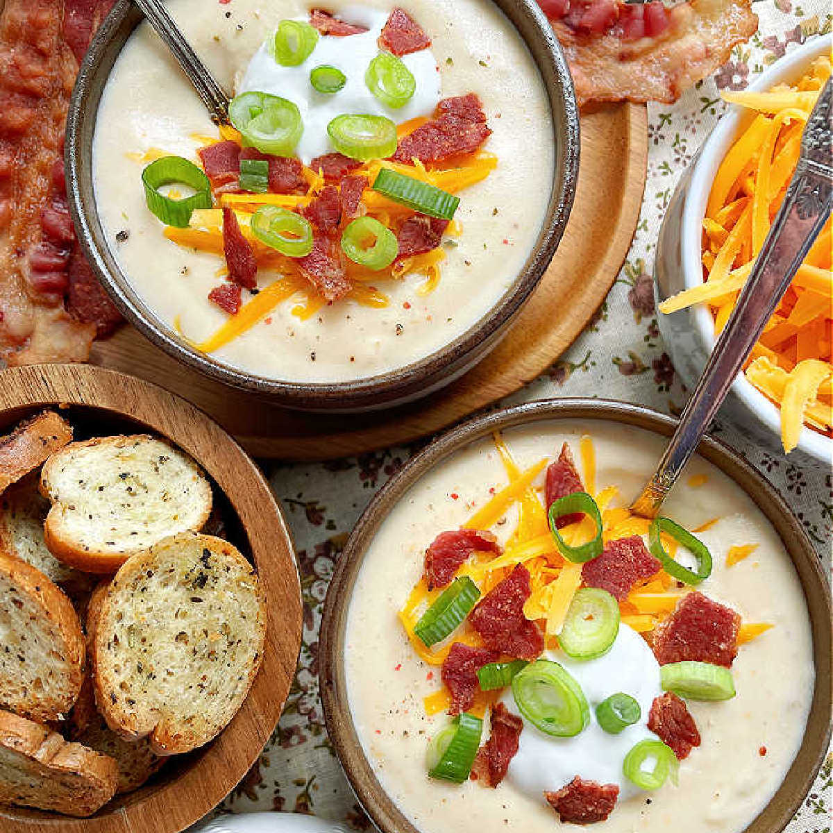 Potato Soup in the Crockpot Foodtastic Mom