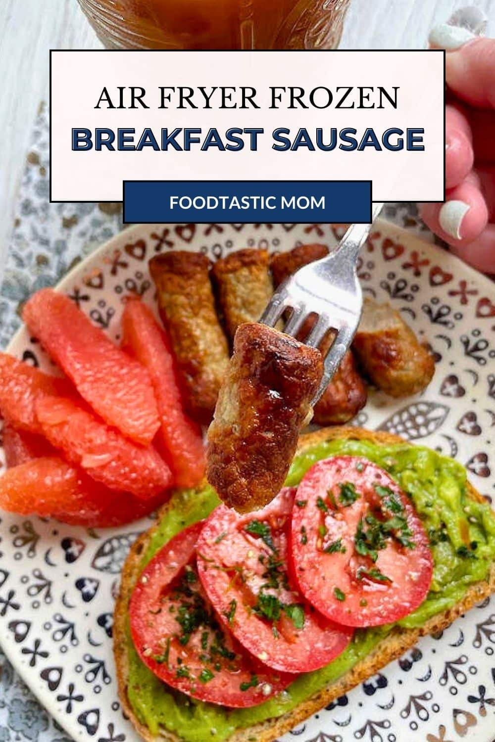 Breakfast sausage in the air fryer is low in fat and high in protein. It's the starting point for so many different breakfast options. via @foodtasticmom