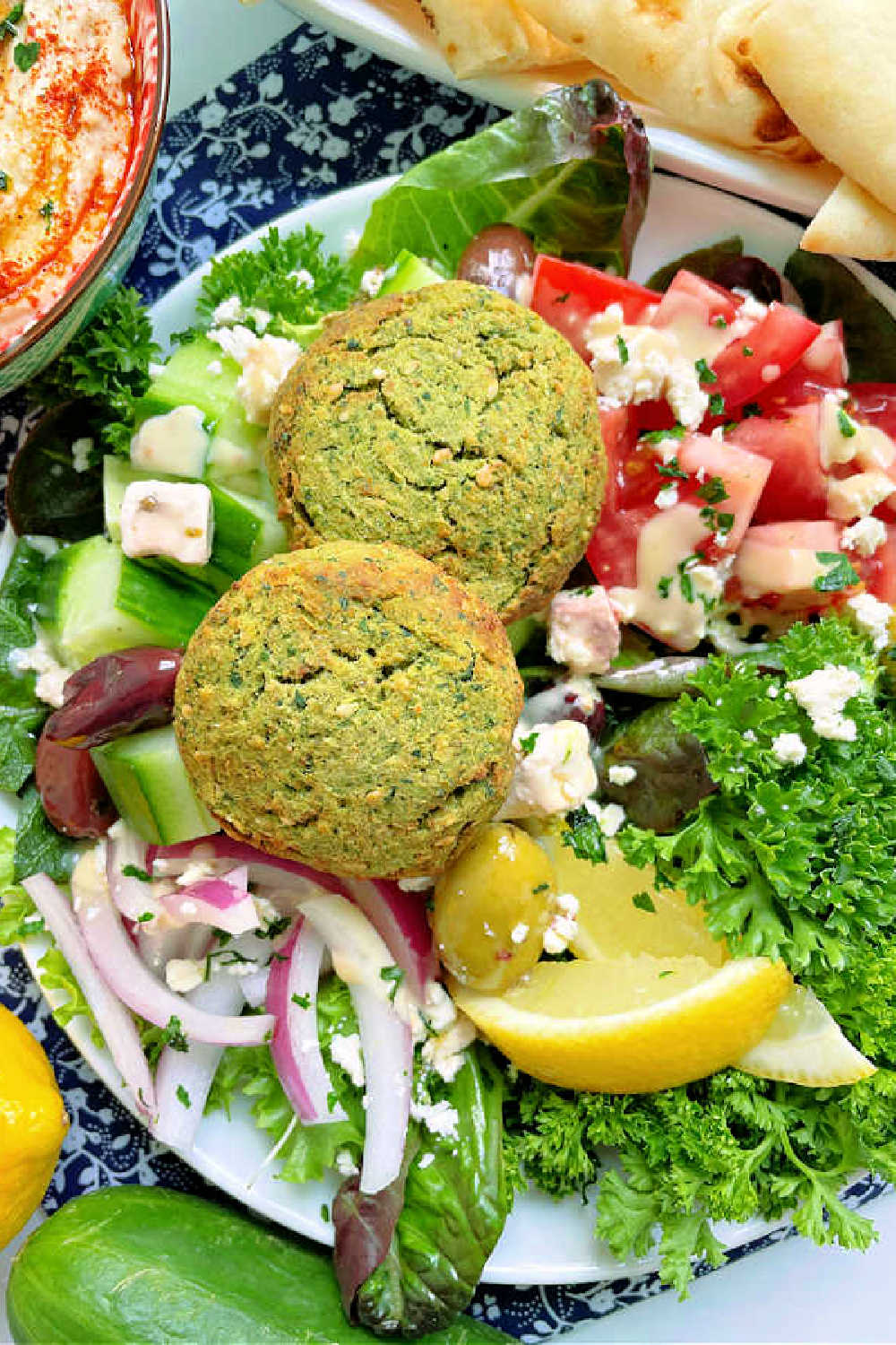 For a healthy meal prep option, try Air Fryer Falafel. It's crunchy, tasty and easy to make with canned chickpeas instead of dried chickpeas. via @foodtasticmom