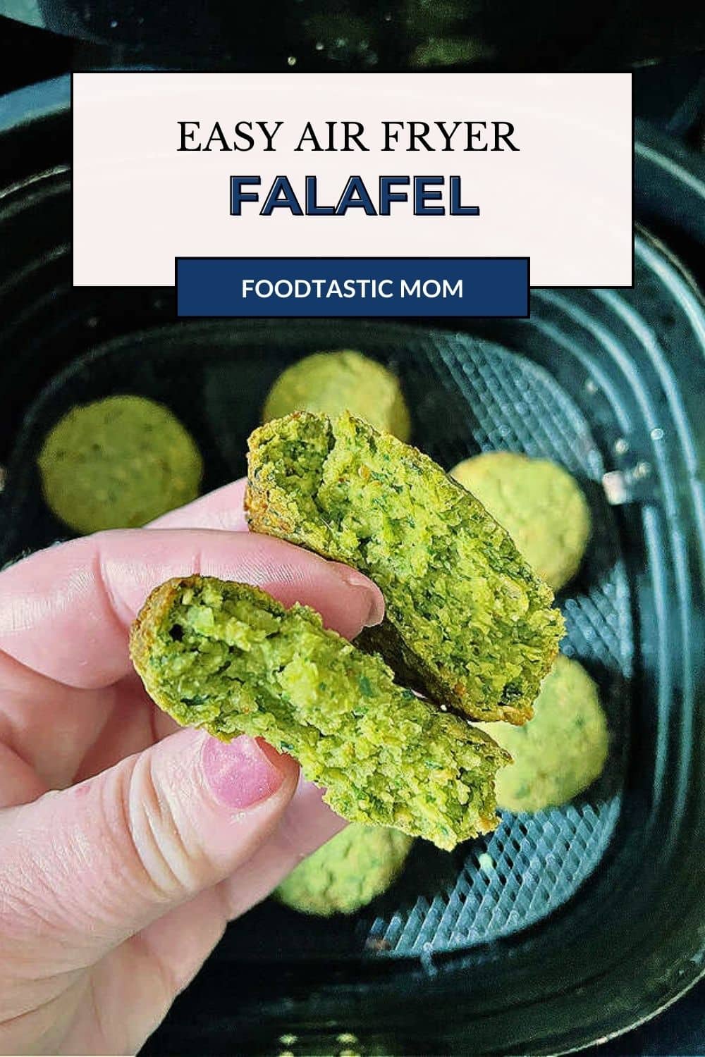 For a healthy meal prep option, try Air Fryer Falafel. It's crunchy, tasty and easy to make with canned chickpeas instead of dried chickpeas. via @foodtasticmom