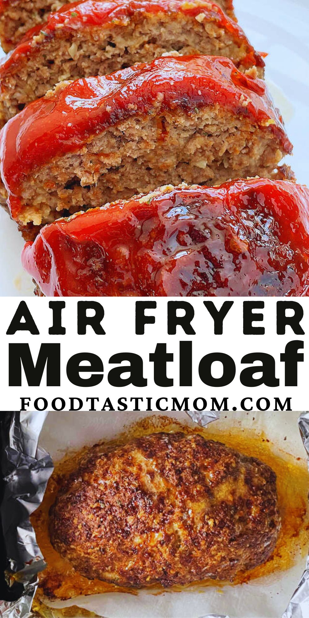 Forget baking it in the oven. Air Fryer Meatloaf is the tastiest and most tender meatloaf you can make. No stovetop cooking required. via @foodtasticmom