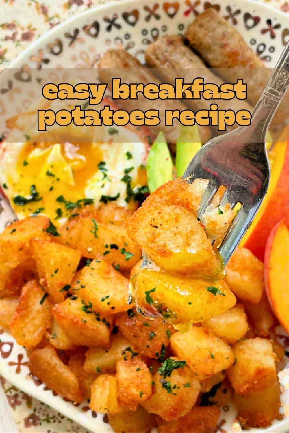These easy breakfast potatoes are perfectly crisp on the outside and tender on the inside thanks to help from the microwave. via @foodtasticmom