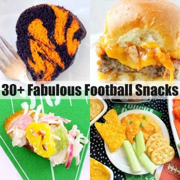 30+ Fabulous Football Snacks | Foodtastic Mom #footballfood #gamedayrecipes