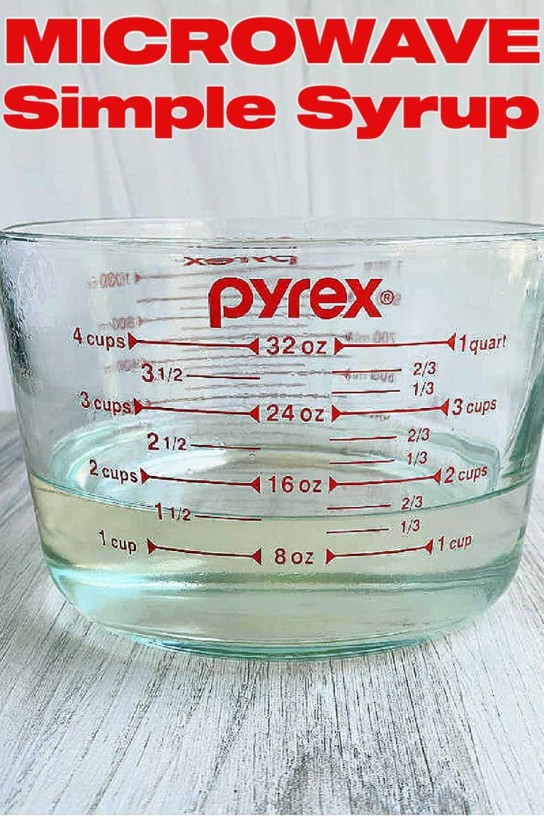 Microwave Simple Syrup Foodtastic Mom