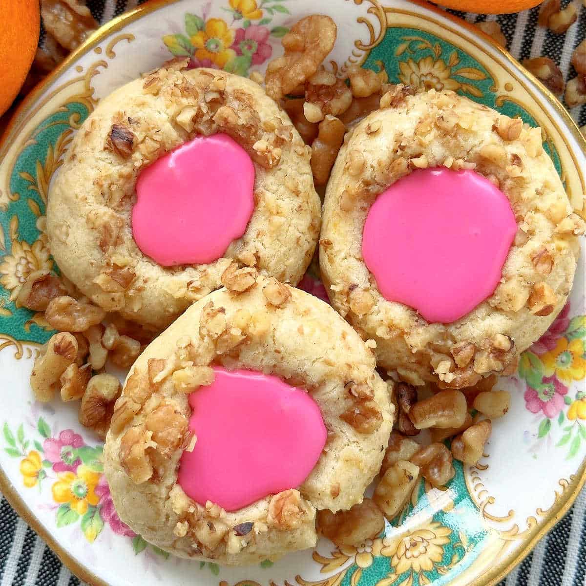Thumbprint Cookies with Icing Foodtastic Mom