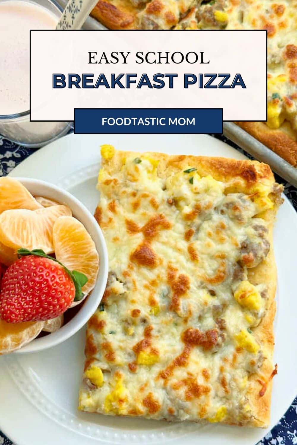 This school breakfast pizza serves a crowd and gets help from the microwave to streamline its assembly of crescent crust, sausage gravy, eggs and cheese. via @foodtasticmom