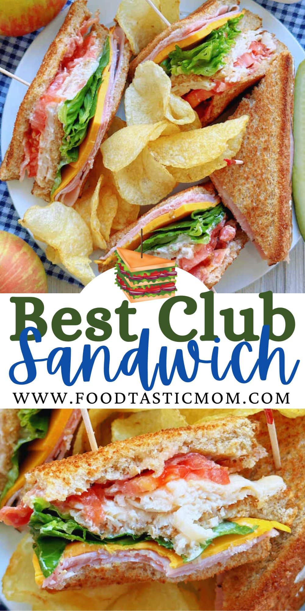 A classic club sandwich recipe with easy step by step instructions. Tarragon mayonnaise and buttery toast make this club sandwich the best. via @foodtasticmom