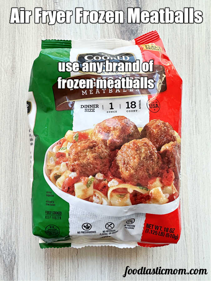 bag of frozen meatballs