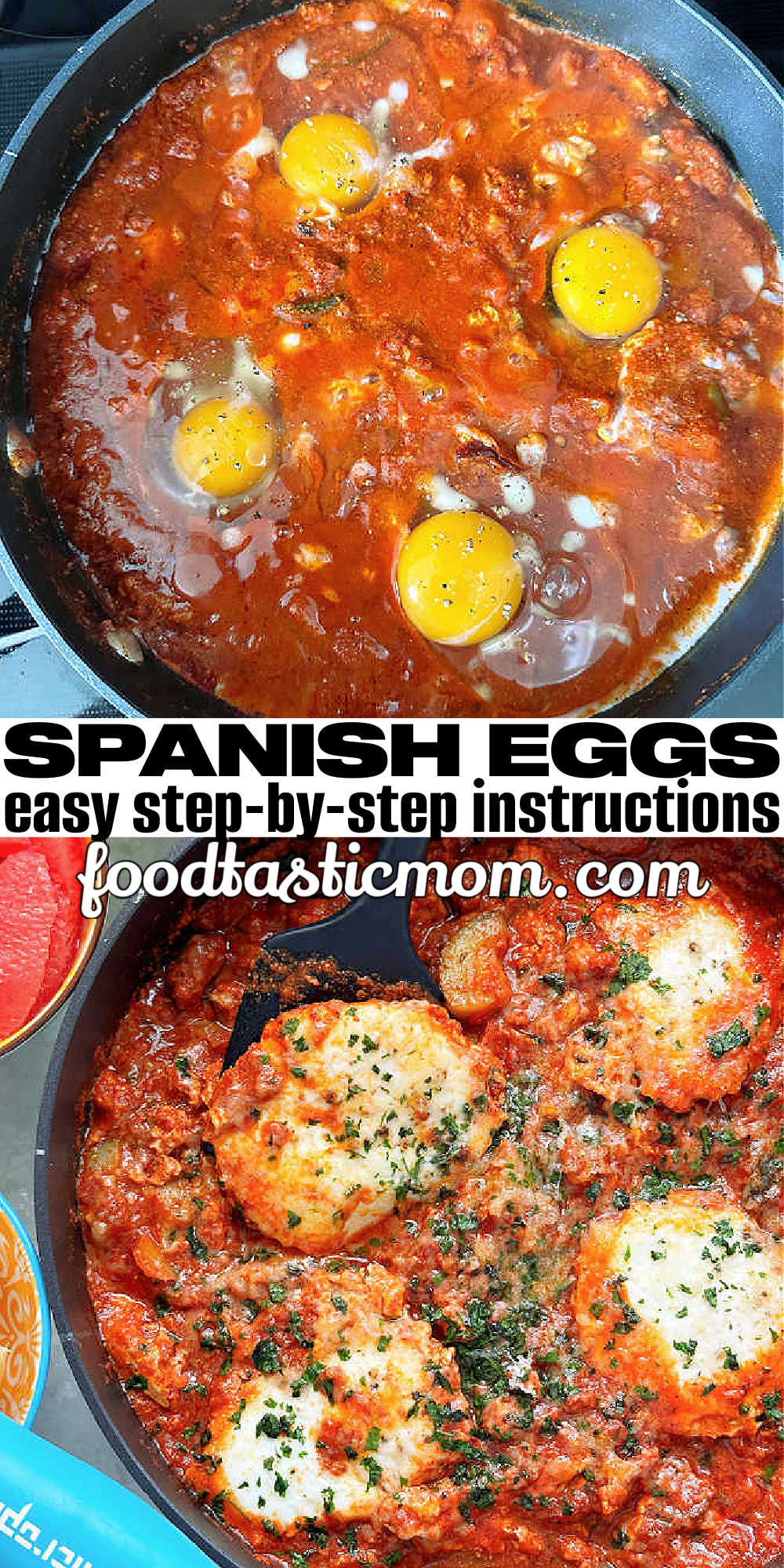 Spanish Eggs | Foodtastic Mom #spanisheggs #eggrecipes via @foodtasticmom