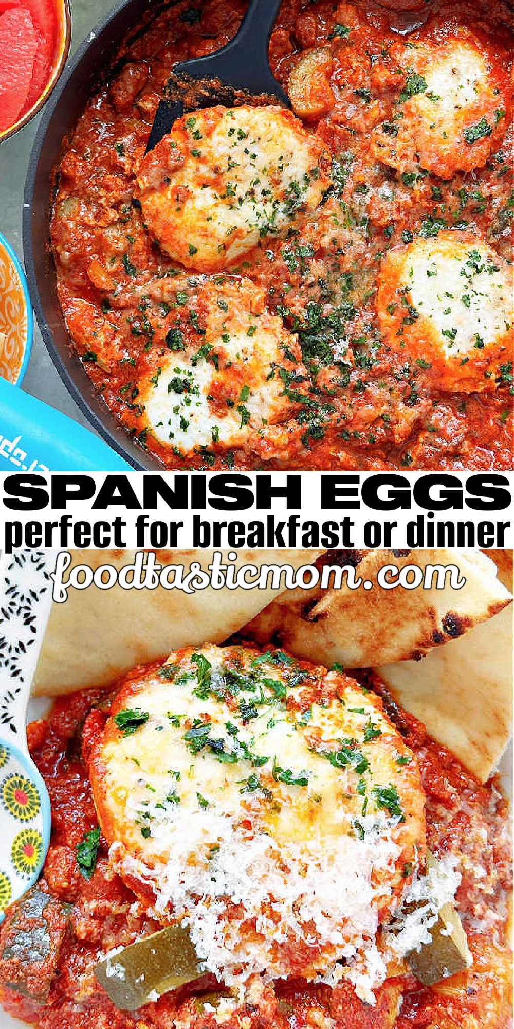 Spanish Eggs | Foodtastic Mom #spanisheggs #eggrecipes via @foodtasticmom