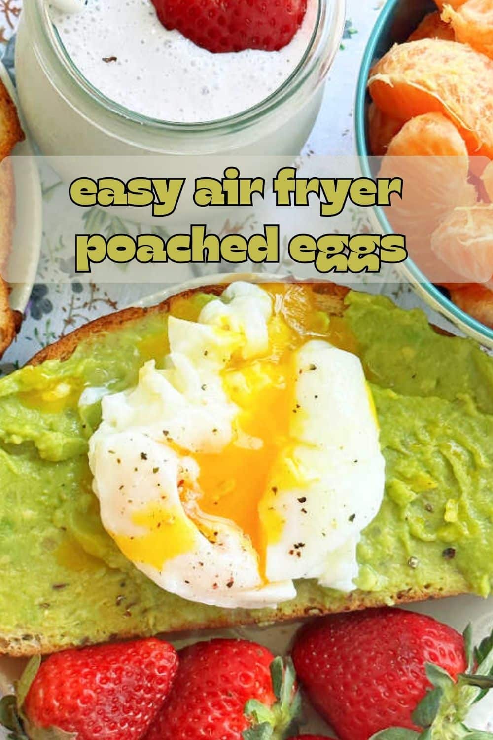 Air Fryer Poached Eggs are a fuss free method for fixing perfectly poached eggs for a quick breakfast any morning of the week. via @foodtasticmom