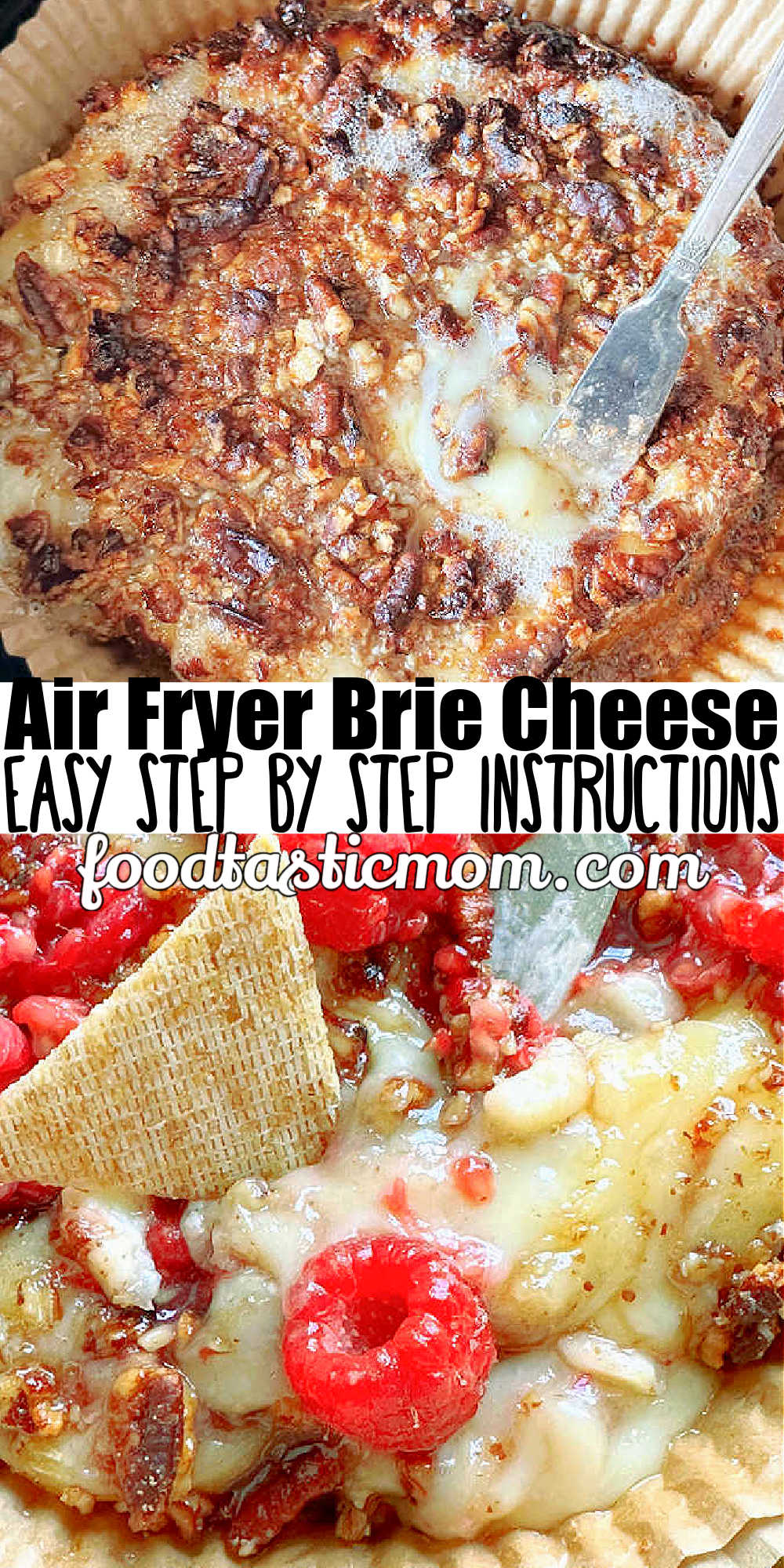 Air Fryer Brie | Foodtastic Mom #airfryerbrie #bakedbrie via @foodtasticmom