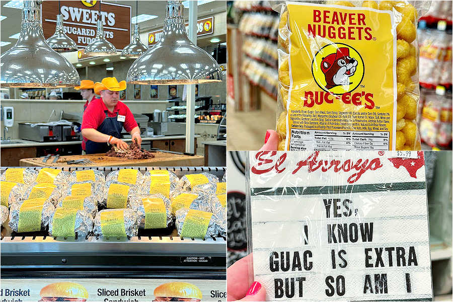 photo collage of Buccees