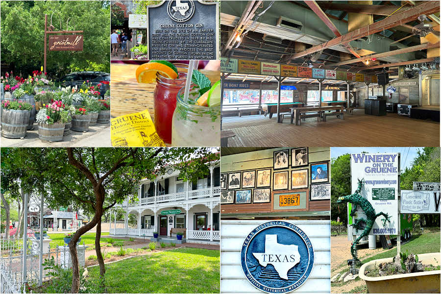 picture college of my visit to historic Gruene Texas