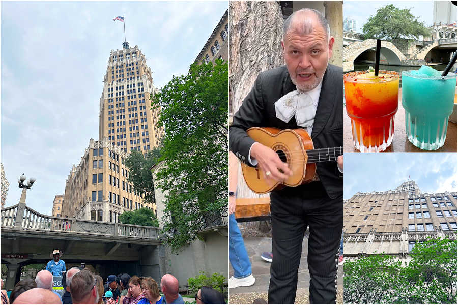 picture collage of our visit to the San Antonio Riverwalk