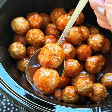 Learn how to cook meatballs from frozen in your Crock Pot, complete with a delicious Swedish meatball gravy made with my microwave roux.