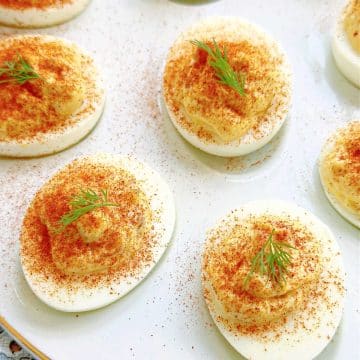 Flavor these Deviled Eggs with your favorite type of relish - sweet or dill pickle, red pepper or even chutney. Plus a fool-proof way for hard boiling eggs.