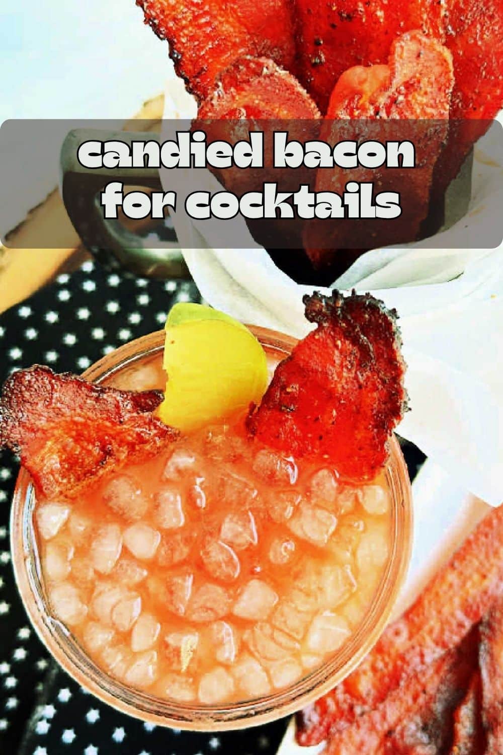 My easy bacon candy recipe combines brown sugar and spices with a splash of bourbon to easily brush on the bacon before baking. via @foodtasticmom
