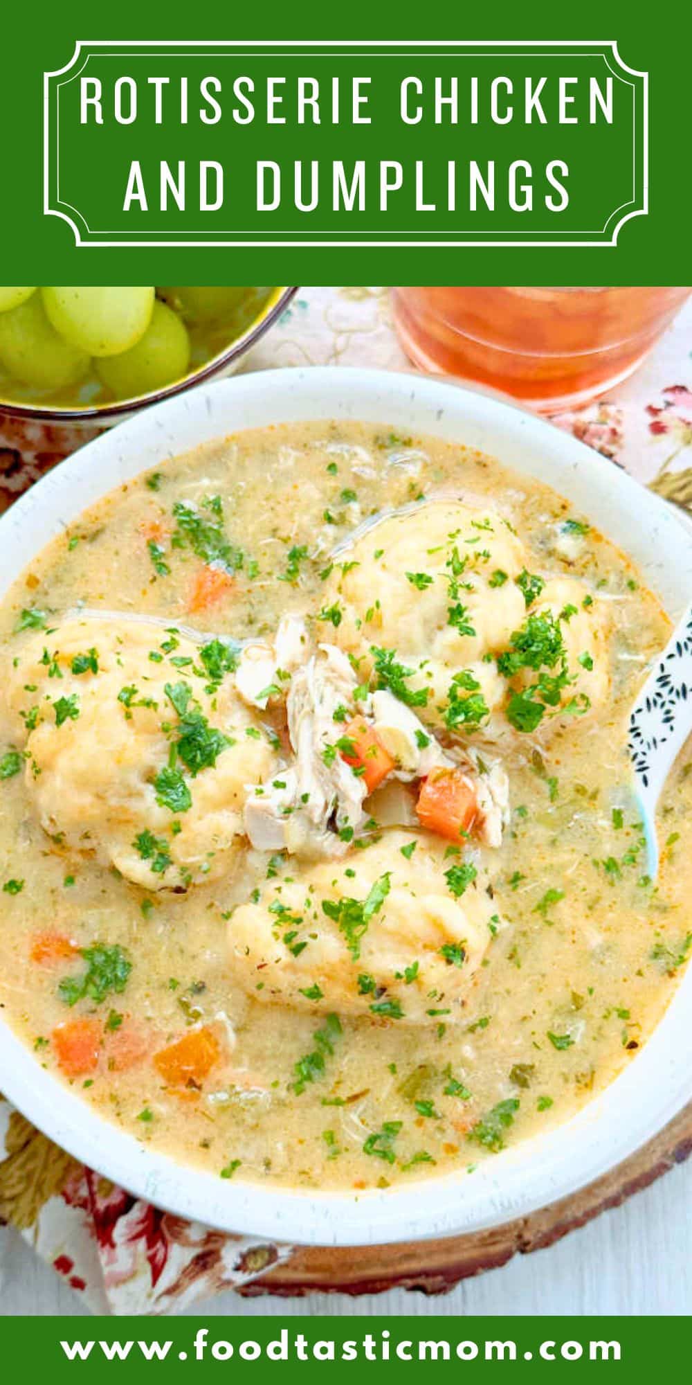 My recipe for rotisserie chicken and dumplings has thousands of fans. The chicken stew takes help from a rotisserie chicken, but the dumplings are made from-scratch and practically fool-proof. via @foodtasticmom